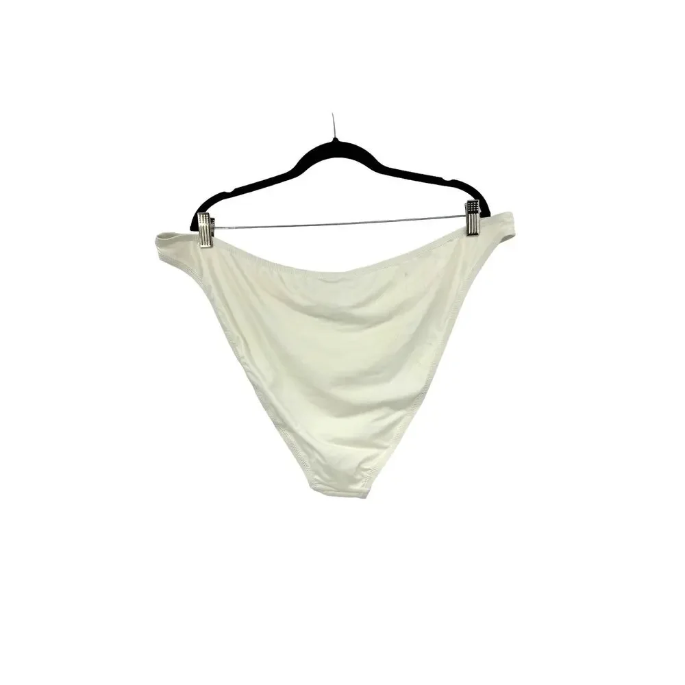 Skims Swimsuit Womens Plus 4X Cheeky Tanga Bikini Swim Bottom Mid Rise NWT